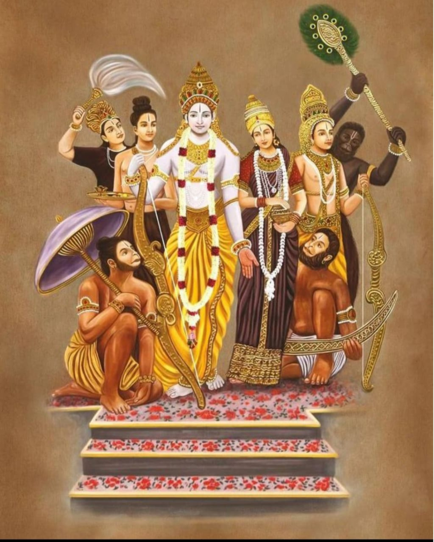"RAMAYAN" DIY Acrylic Painting by Numbers Kit on Canvas - TULIP N TURTLE
