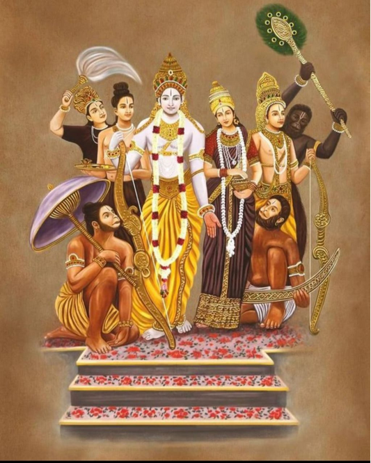 "RAMAYAN" DIY Acrylic Painting by Numbers Kit on Canvas - TULIP N TURTLE