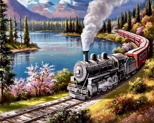 THE JOURNEY DIY Acrylic Painting by Numbers Kit on Canvas… Tulip n Turtle