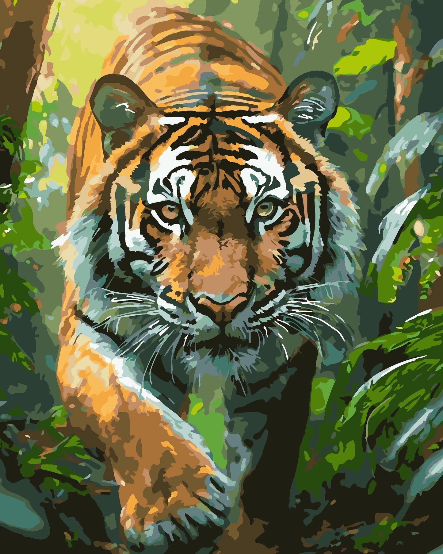 Sherkhan DIY Acrylic Painting by Numbers Kit on Canvas - TULIP N TURTLE