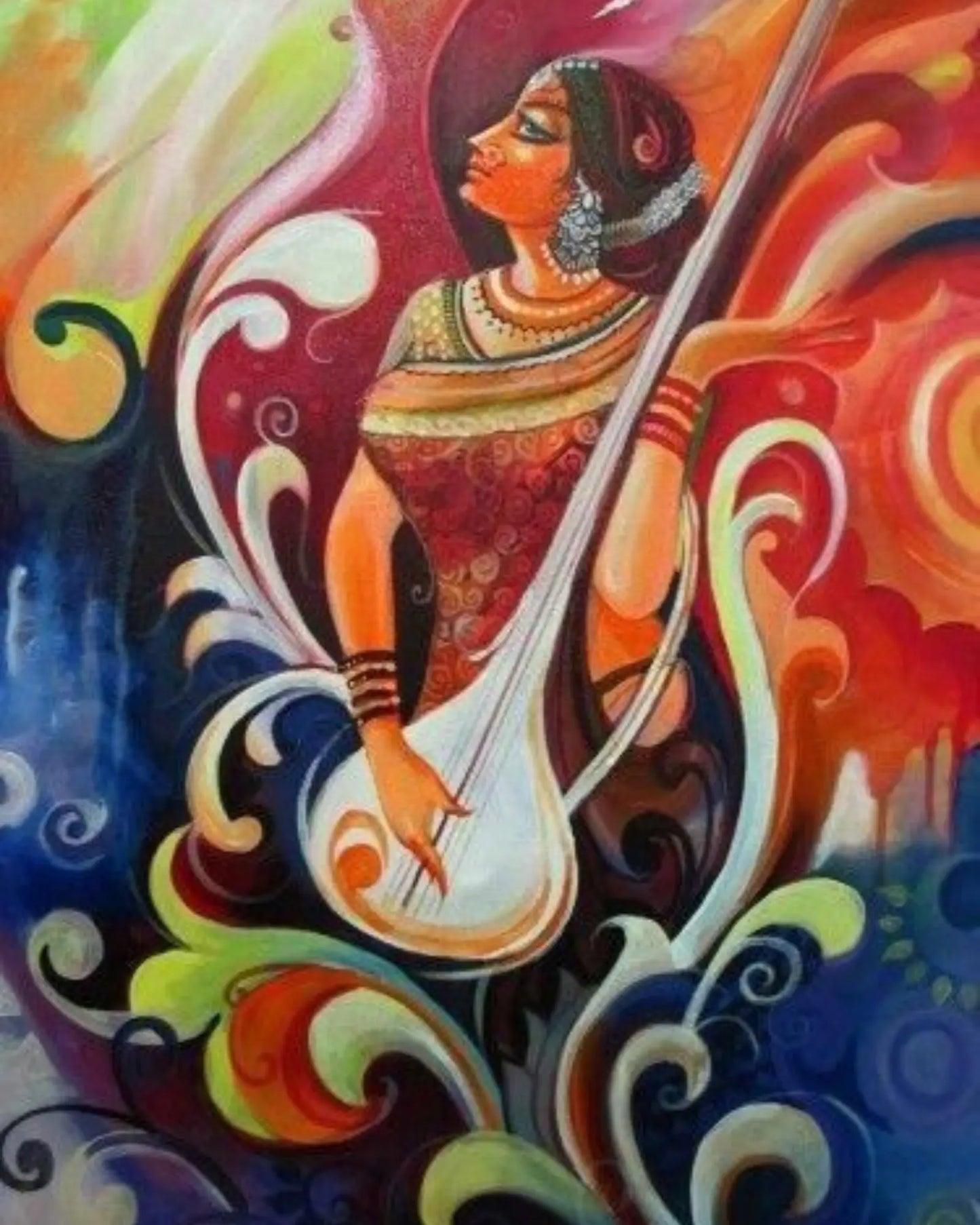 VEENA DIY Acrylic Painting by Numbers Kit on Canvas Deepan Enterprises