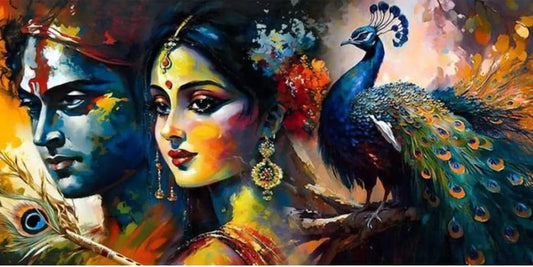 EPITOME OF LOVE 36 COLOUR DIY Acrylic Painting by Numbers Kit on Canvas - TULIP N TURTLE