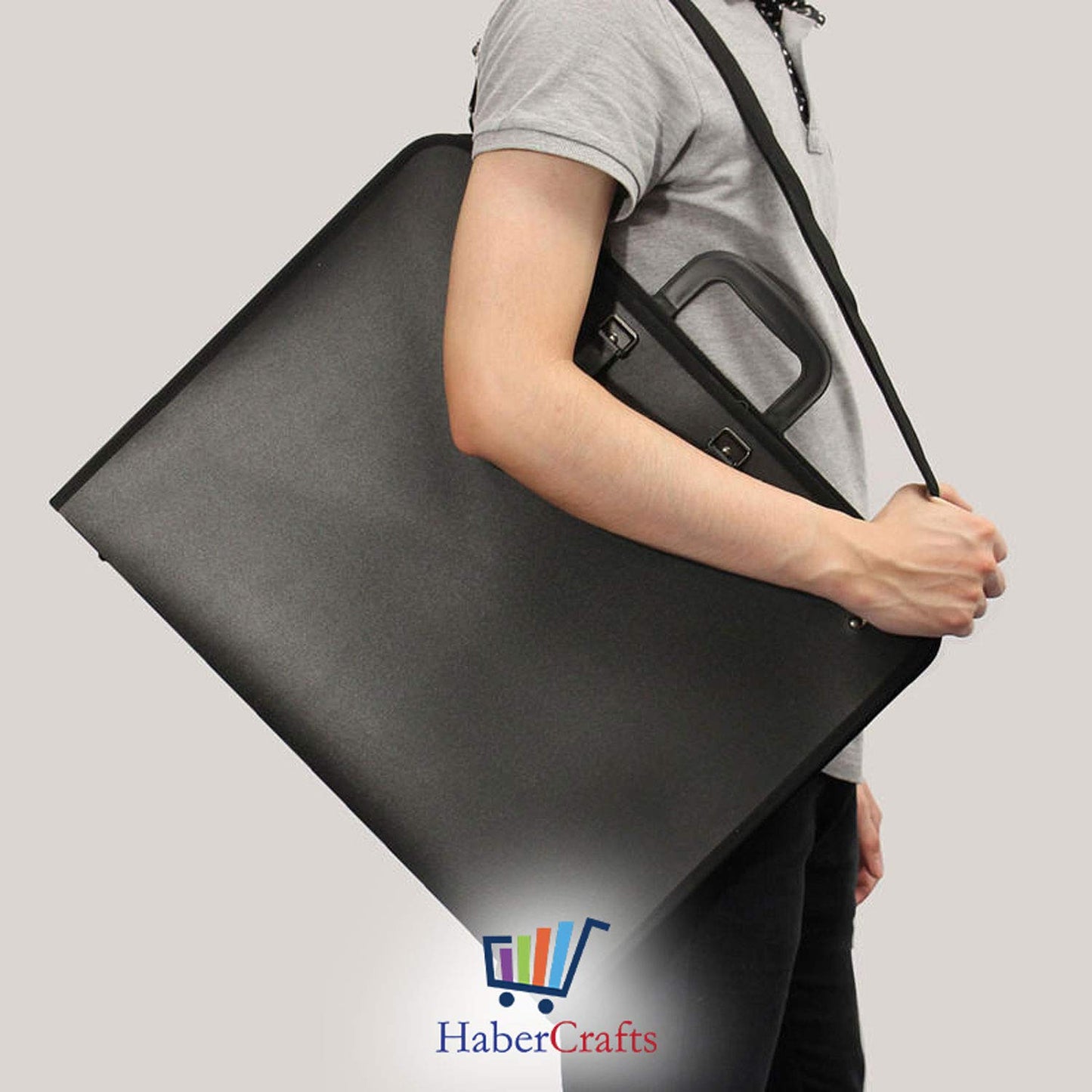 Portfolio Case Art Folder Artist Presentation Carry Case Art Portfolio With Carrying Strap Water Resistant Vinyl Storage Pocket Protection Zip Student Professionals Drawing Painting Sketch Bag (A3) - TULIP N TURTLE
