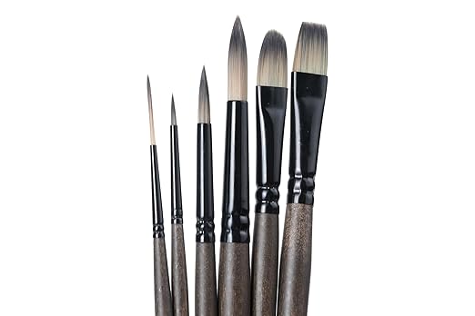 Brustro AquaStrokes Artist Brushes | Set of 6 |