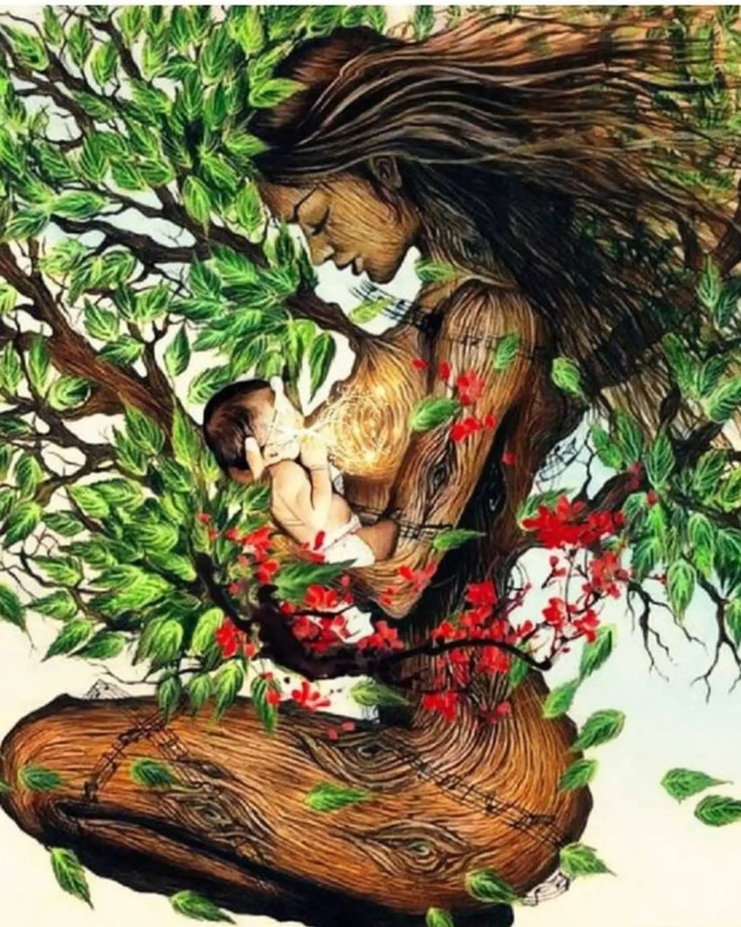 MOTHER DIY Acrylic Painting by Numbers Kit on Canvas Tulip n Turtle