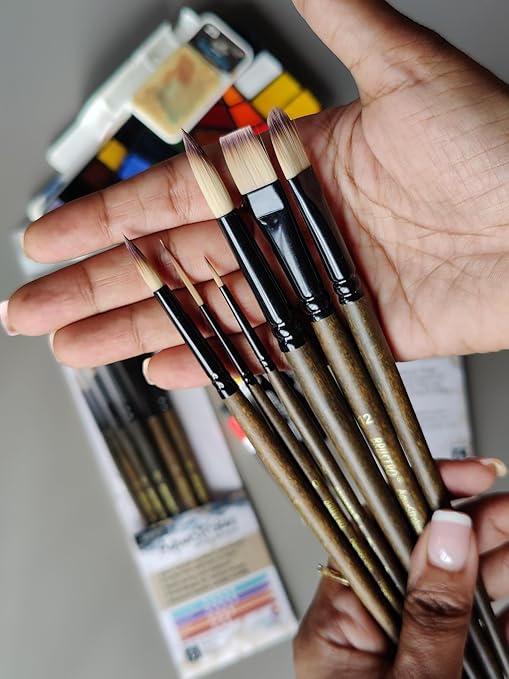 Brustro AquaStrokes Artist Brushes | Set of 6 |