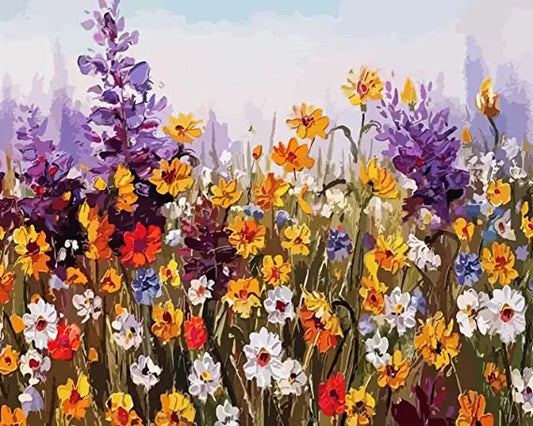 Bloom DIY Acrylic Painting by Numbers Kit on Canvas Deepan Enterprises