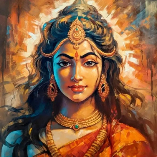 NARI DIY Acrylic Painting by Numbers Kit on Canvas Deepan Enterprises