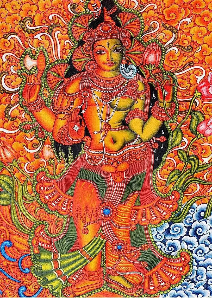 ShivaShakti 36 Color Mural DIY Acrylic Painting by Numbers Kit on Canvas Deepan Enterprises