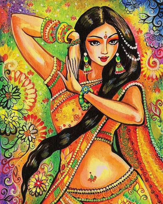 CHANDRAKALA DIY Acrylic Painting by Numbers Kit on Canvas Deepan Enterprises