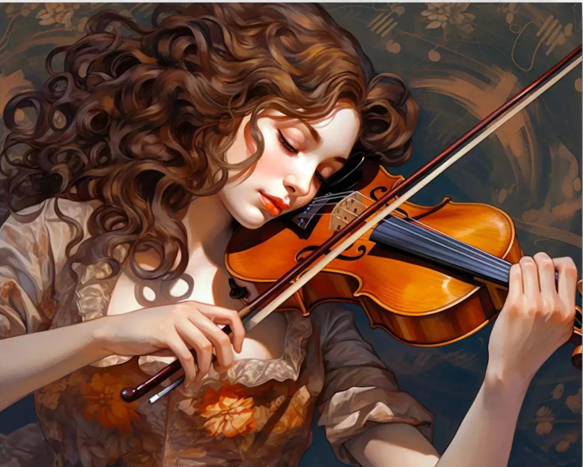 Melody DIY Acrylic Painting by Numbers Kit on Canvas. Deepan Enterprises