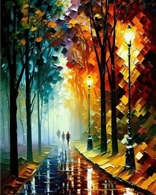 DUSK DIY Acrylic Painting by Numbers Kit on Canvas… Tulip n Turtle