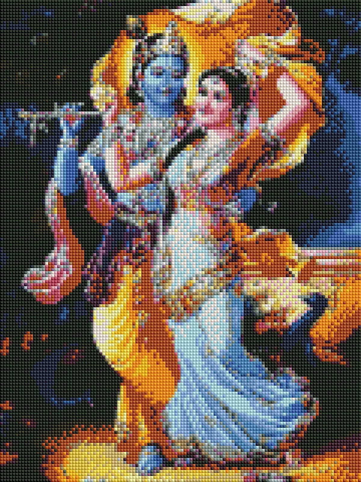 Radha Krishna Duo DIY 5D Diamond Painting by Numbers Kit  on Canvas  Full Drill Rhinestone Embroidery Cross Stitch Pictures … Tulip N Turtle