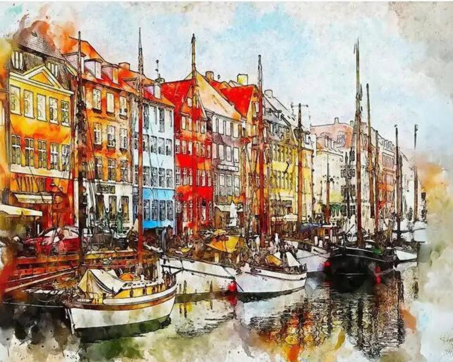 FERRY DIY Acrylic Painting by Numbers Kit on Canvas (Copy) - TULIP N TURTLE