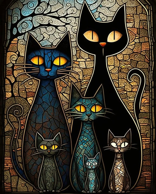 KITTY DIY Acrylic Painting by Numbers Kit on Canvas… Tulip n Turtle