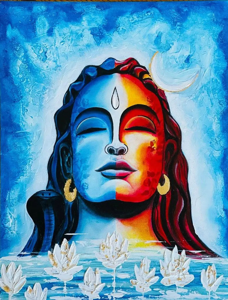 MAHADEV DIY Acrylic Painting by Numbers Kit on Canvas… Tulip n Turtle