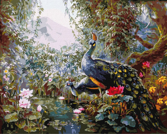 MAYUR JODI DIY Acrylic Painting by Numbers Kit on Canvas - TULIP N TURTLE