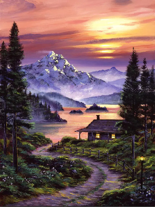 MAGESTIC DIY Acrylic Painting by Numbers Kit on Canvas Deepan Enterprises