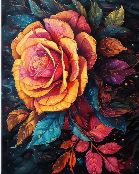 Radiant DIY Acrylic Painting by Numbers Kit on Canvas - TULIP N TURTLE