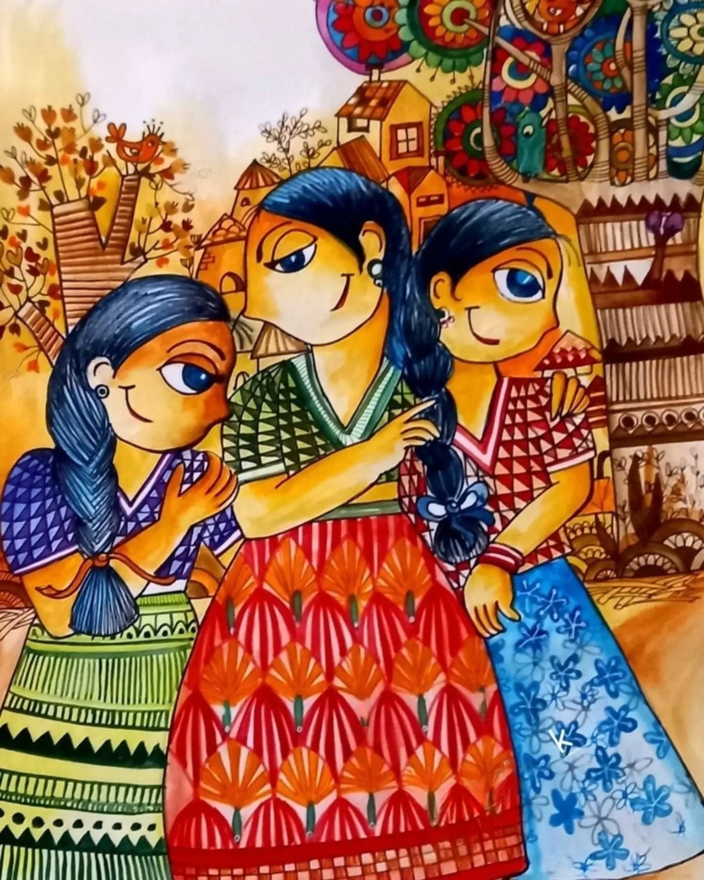 SAHELI DIY Acrylic Painting by Numbers Kit on Canvas… Tulip n Turtle