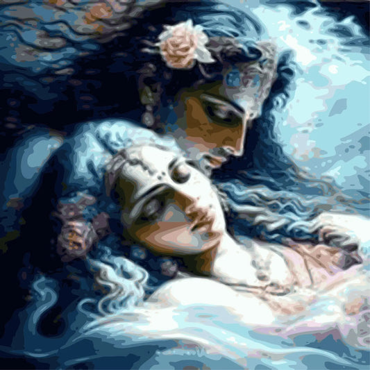 SOULMATE 36 COLOURS DIY Acrylic Painting by Numbers Kit on Canvas Deepan Enterprises