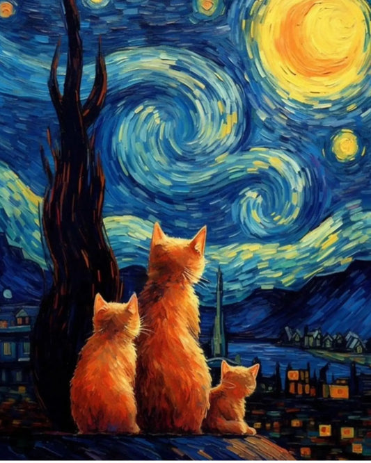 The Night Watch DIY Acrylic Painting by Numbers Kit on Canvas… Tulip n Turtle