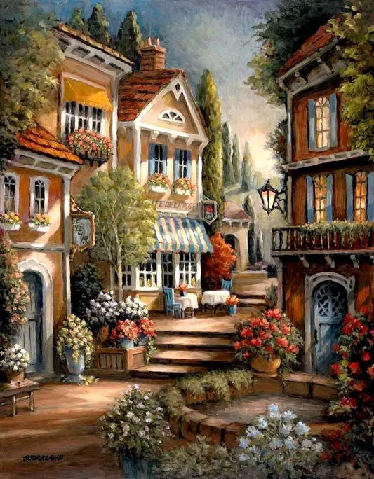 STREET DIY Acrylic Painting by Numbers Kit on Canvas Deepan Enterprises