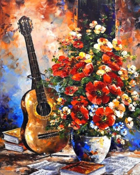 Bliss in Harmony DIY Acrylic Painting by Numbers Kit on Canvas Deepan Enterprises