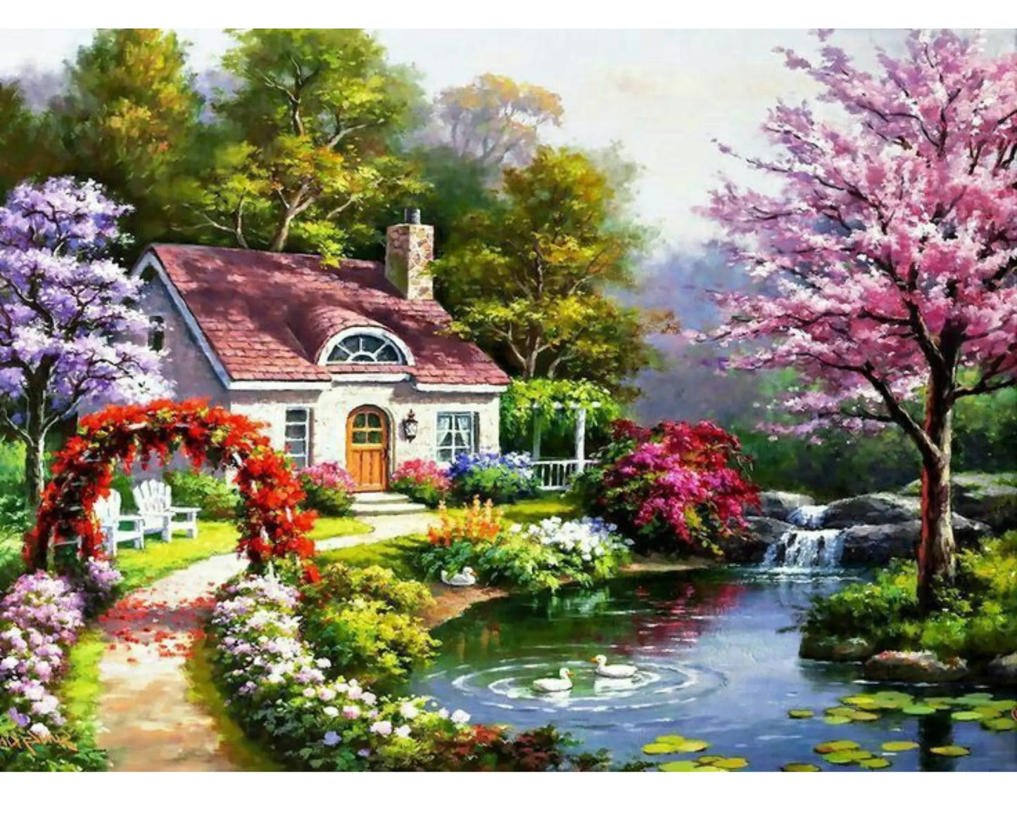 BLOOMSCAPE DIY Acrylic Painting by Numbers Kit on Canvas… Tulip n Turtle