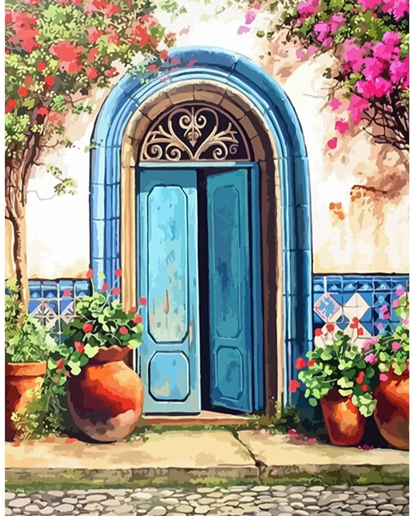 The Secret Garden DIY Acrylic Painting by Numbers Kit on Canvas… Tulip n Turtle