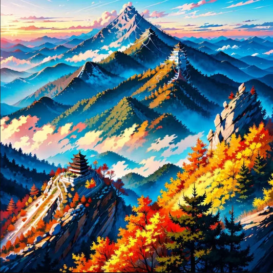 The PEAK DIY Acrylic Painting by Numbers Kit on Canvas Deepan Enterprises