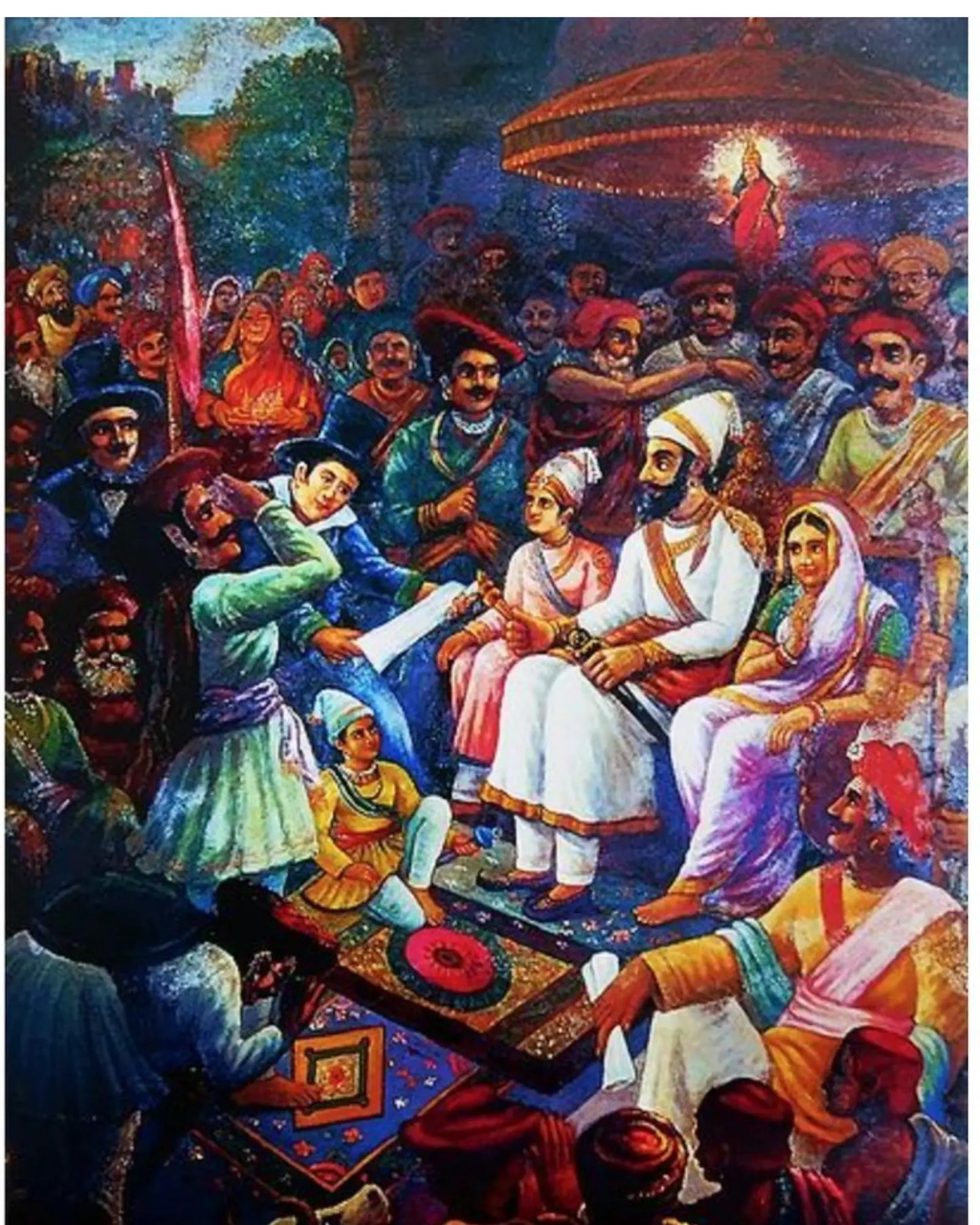 RAJYABHISHEK DIY Acrylic Painting by Numbers Kit on Canvas Deepan Enterprises