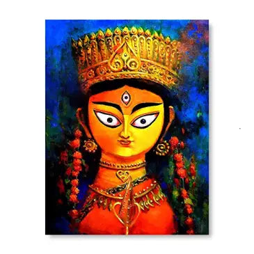Durga DIY Acrylic Painting by Numbers Kit on Canvas… Tulip n Turtle