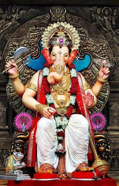 Lalbagh Ganesha DIY Acrylic Painting by Numbers Kit on Canvas… Tulip n Turtle