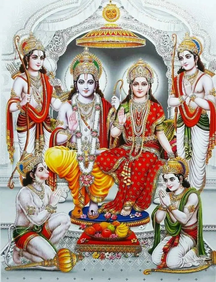 RAM Darbar DIY Acrylic Painting by Numbers Kit on Canvas Deepan Enterprises