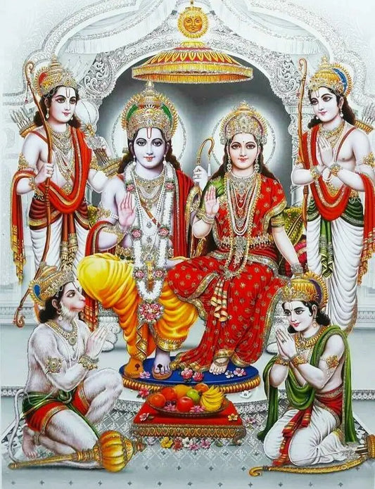 RAM Darbar DIY Acrylic Painting by Numbers Kit on Canvas Deepan Enterprises