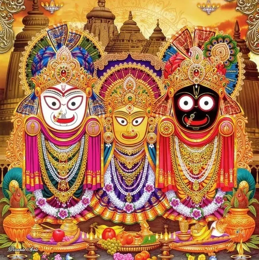 Janannath Swamy DIY Acrylic Painting by Numbers Kit on Canvas Deepan Enterprises
