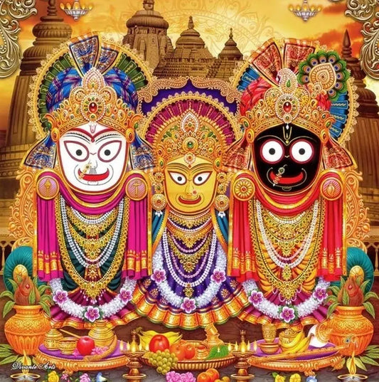 Janannath Swamy DIY Acrylic Painting by Numbers Kit on Canvas Deepan Enterprises