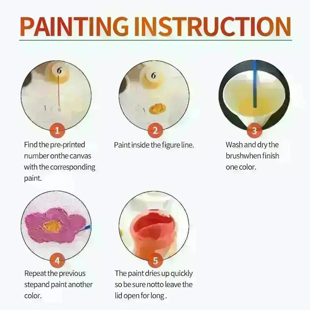 Bella DIY Acrylic Painting by Numbers Kit on Canvas Deepan Enterprises