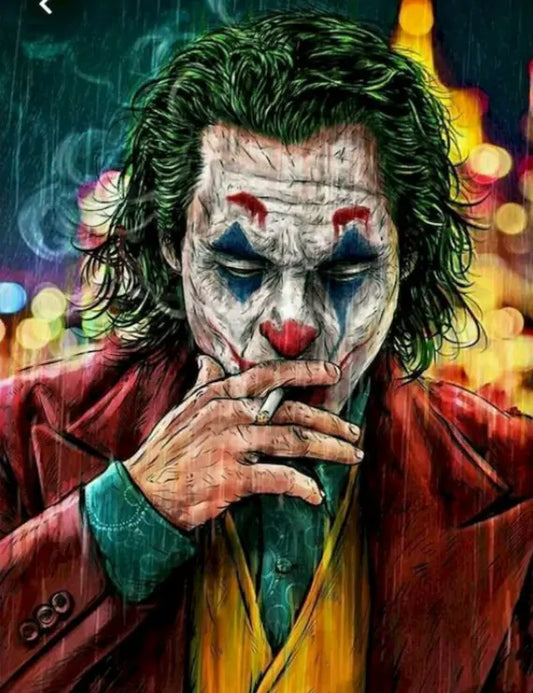 Joker DIY Acrylic Painting by Numbers Kit on Canvas Deepan Enterprises
