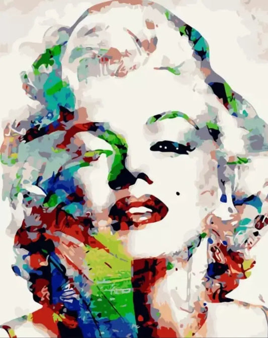 Marylin DIY Acrylic Painting by Numbers Kit on Canvas Deepan Enterprises