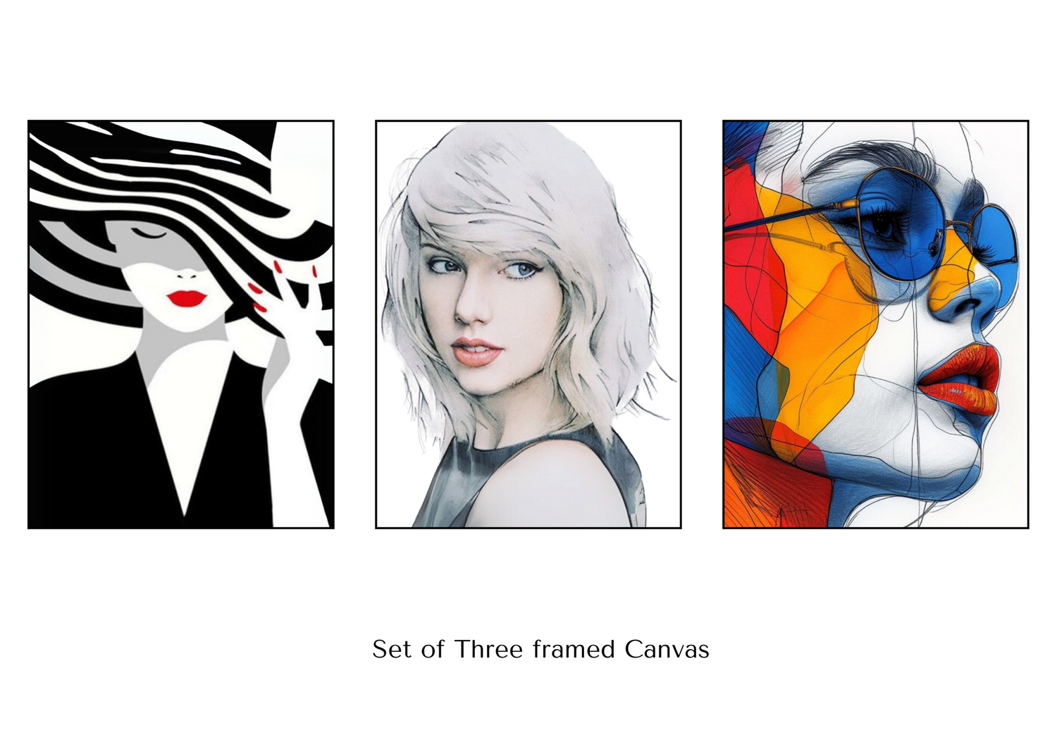 Mini-PBNs-Set-of-three-framed-Canvas TULIP N TURTLE