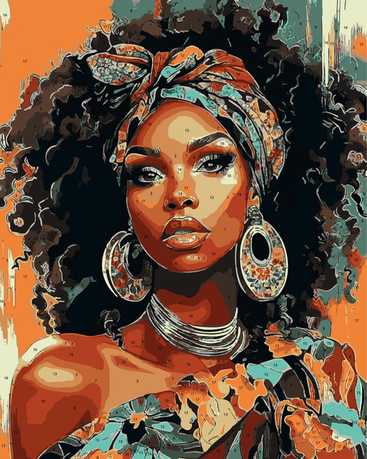 Pre Order 03 DIY Acrylic Painting by Numbers Kit on Canvas 40 50 cm 18 colours Deepan Enterprises