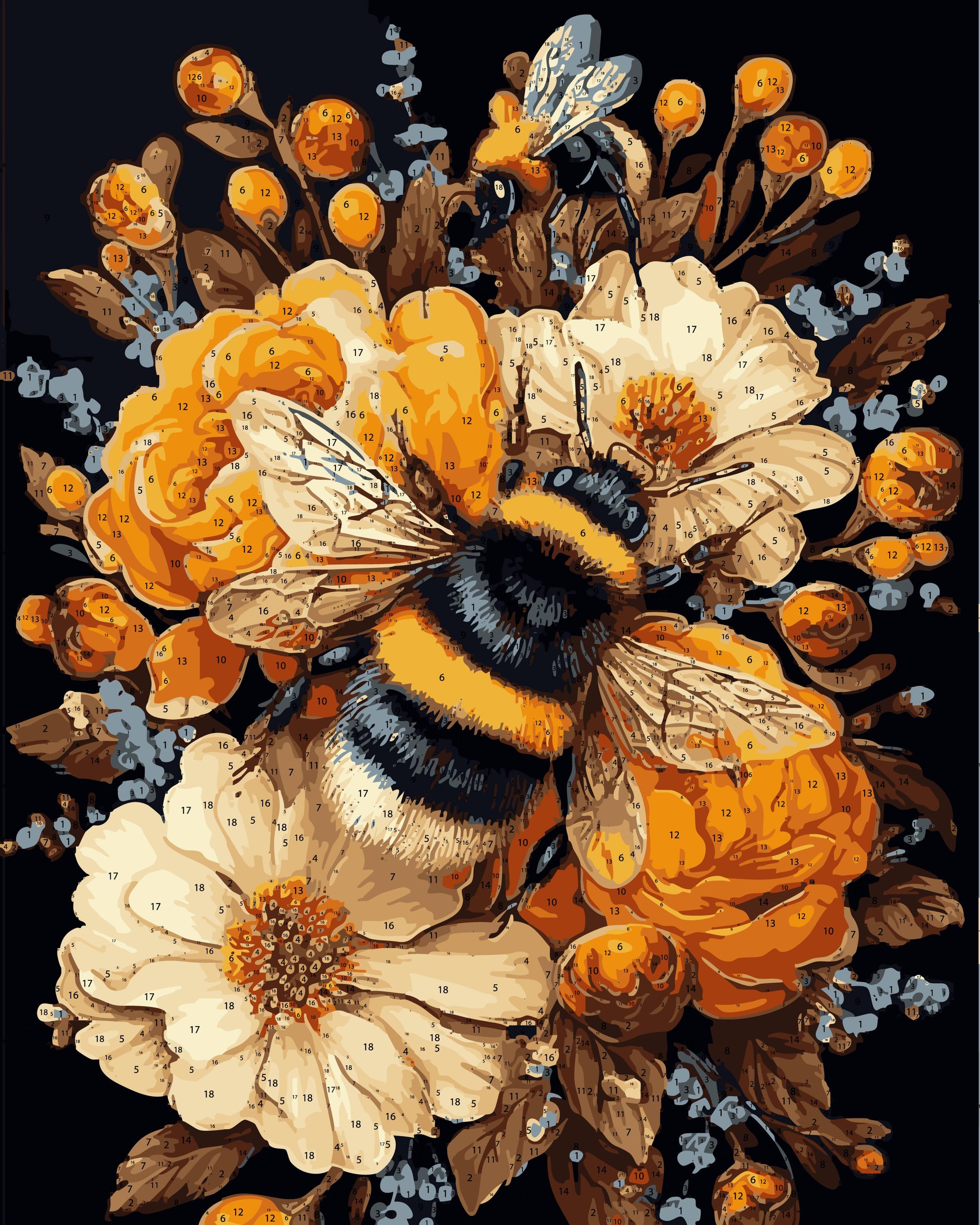 Pre Order 01 DIY Acrylic Painting by Numbers Kit on Canvas 40 50 cm 18 colours Deepan Enterprises