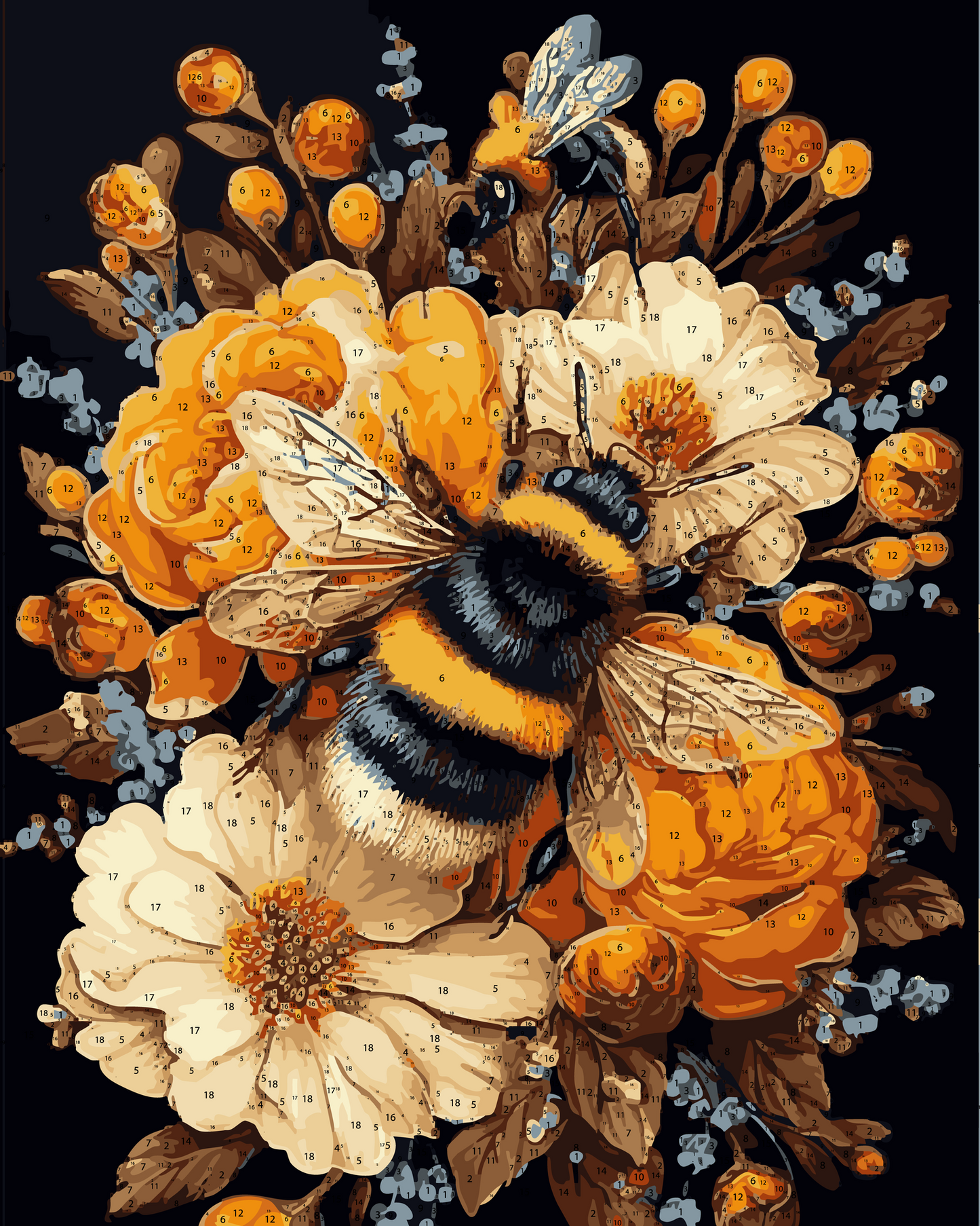 Bumblebee Signature Series tube packing SS 02 DIY Acrylic Painting by Numbers Kit on Canvas 40 50 cm 24 colours