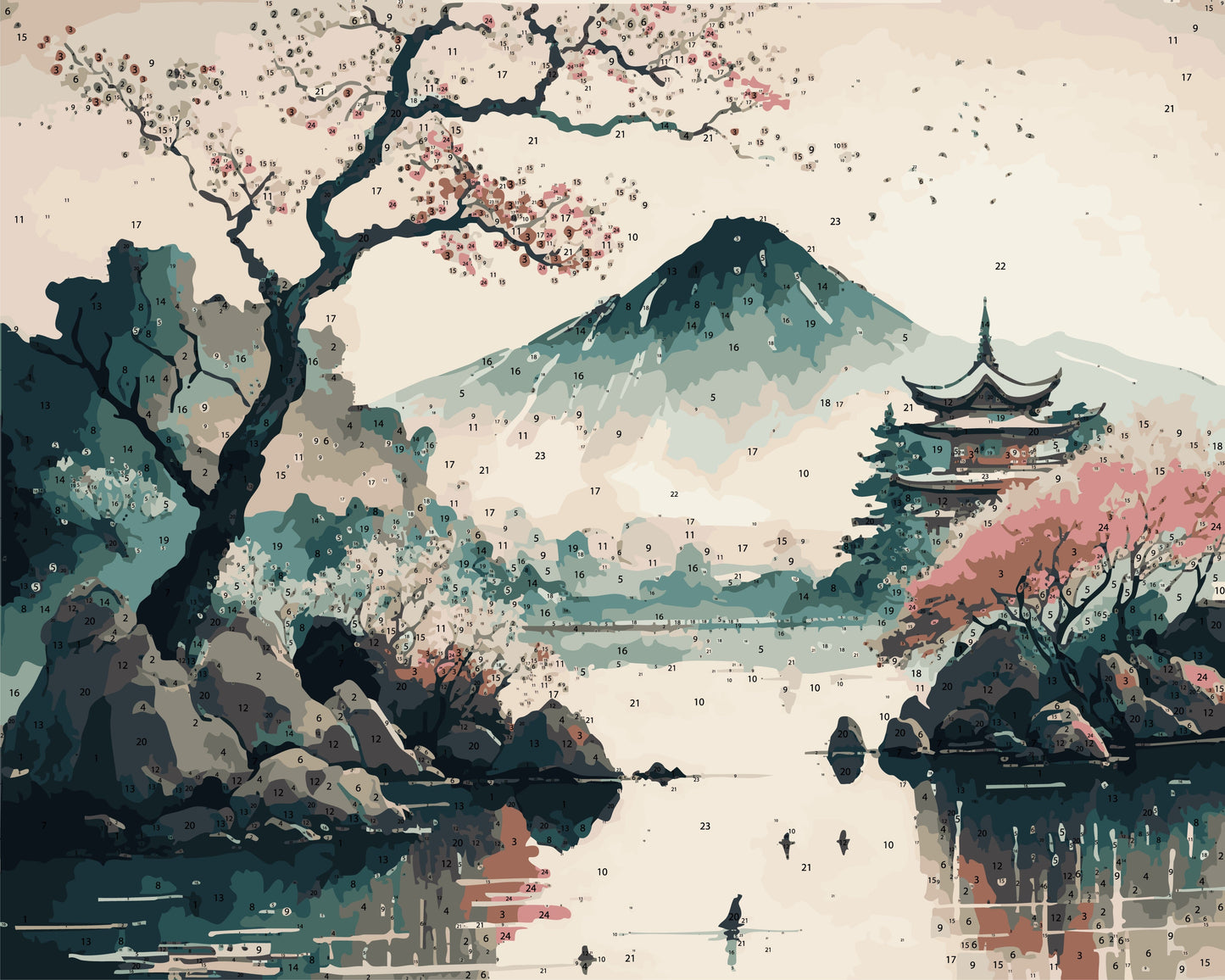 Pre Order 01 DIY Acrylic Painting by Numbers Kit on Canvas 40 50 cm 24 colours Deepan Enterprises