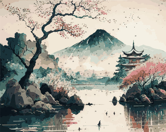 Pre Order 01 DIY Acrylic Painting by Numbers Kit on Canvas 40 50 cm 24 colours Deepan Enterprises