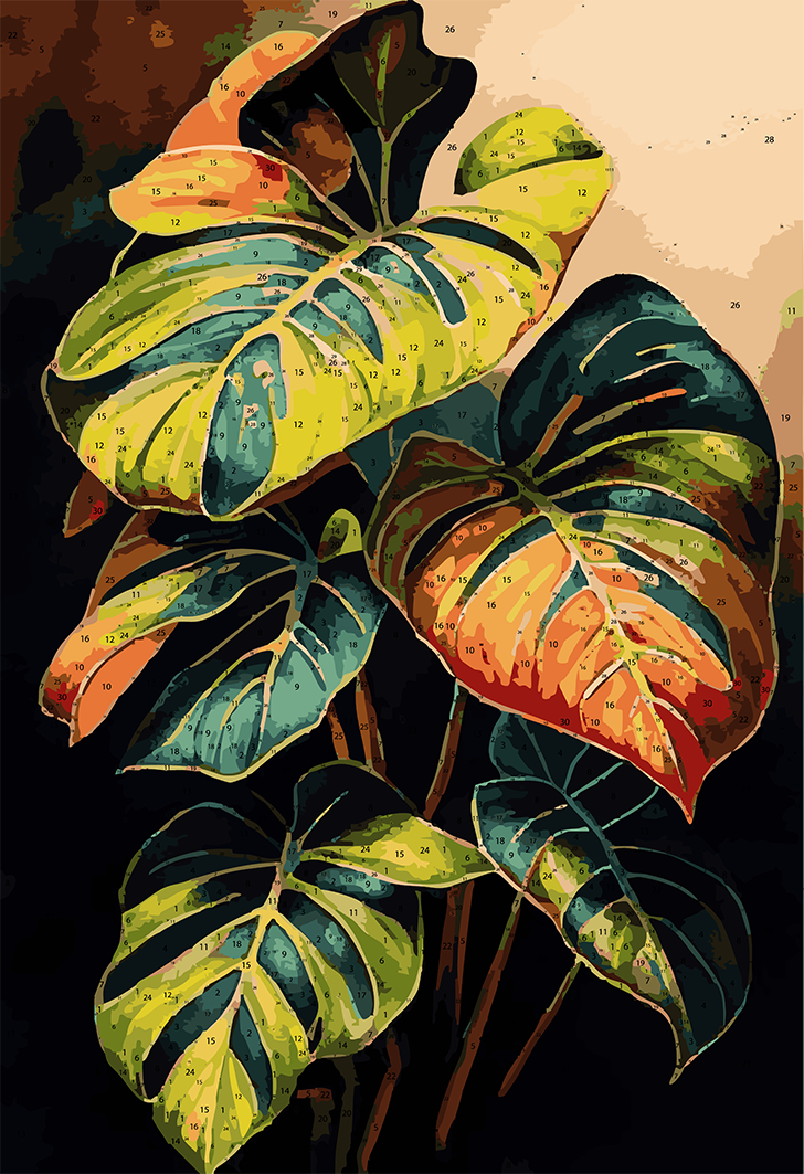 Pre Order 07 DIY Acrylic Painting by Numbers Kit on Canvas 37 54 cm 30 colours Deepan Enterprises