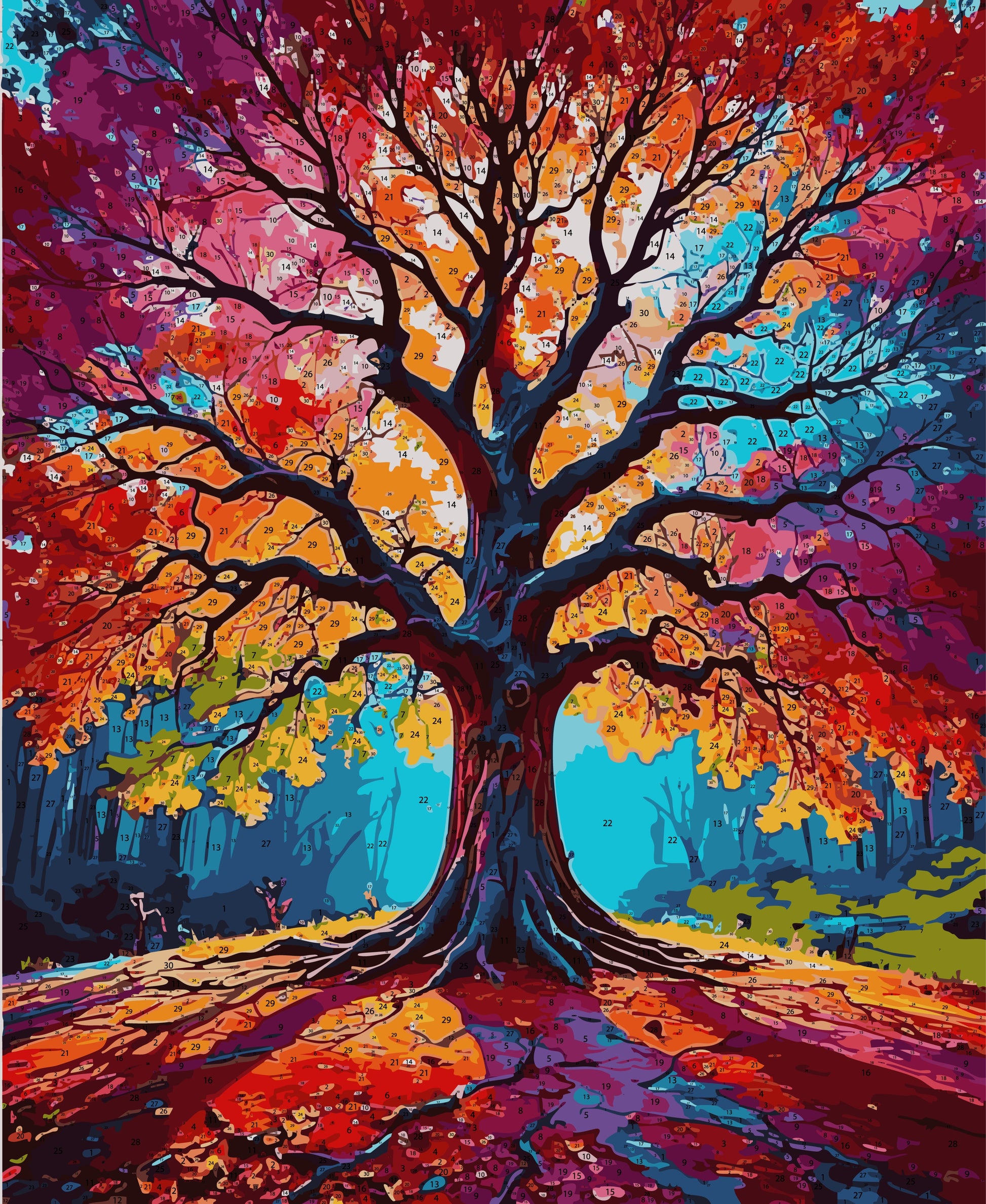 Pre Order 05 DIY Acrylic Painting by Numbers Kit on Canvas 45 55 cm 30 colours Deepan Enterprises