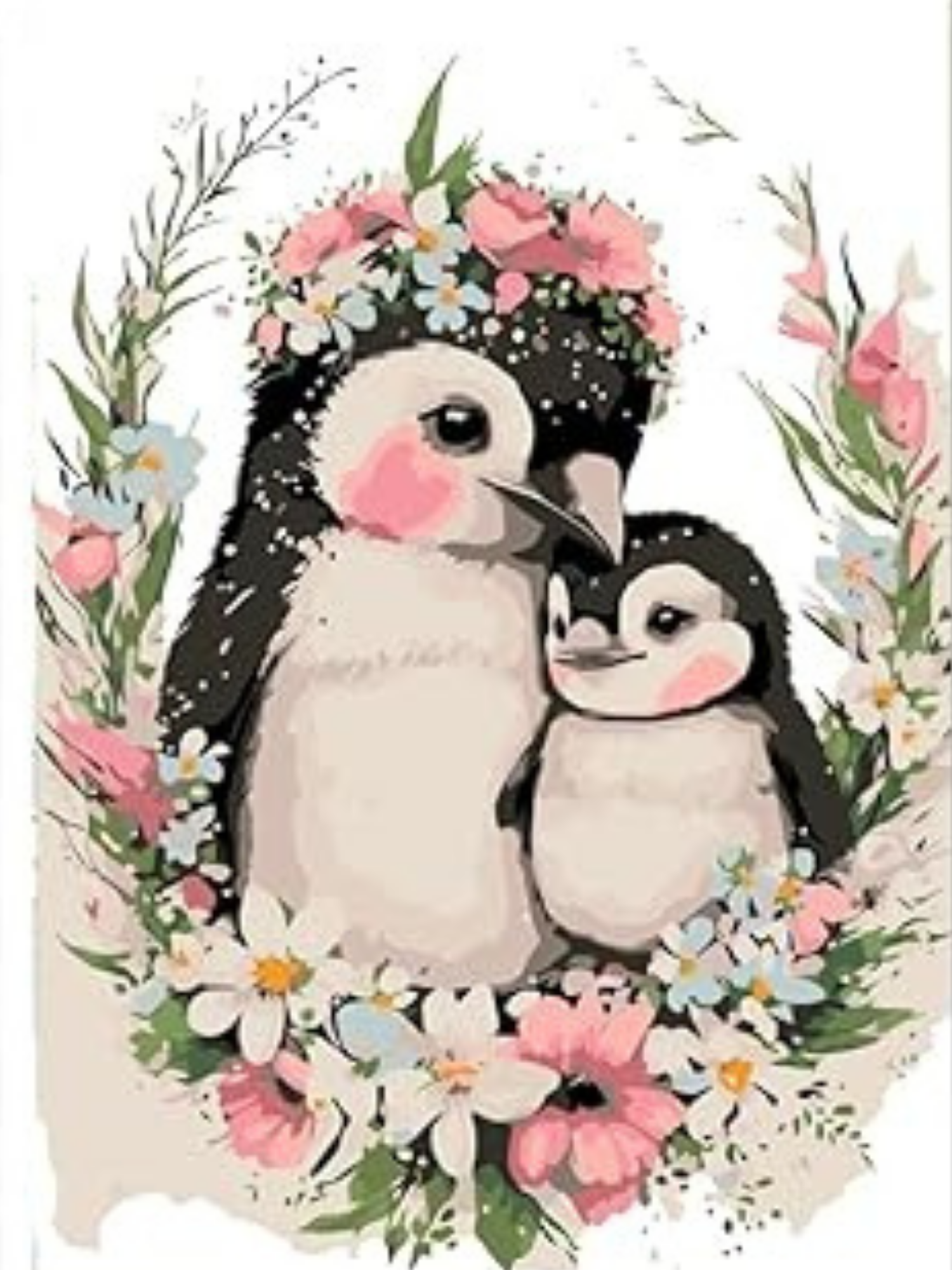 Cuddles in The Wild Mini PBN set of three framed paint by number kits 18cm*24cm each.  Mini PBN set of three framed paint by number kits 18cm*24cm each.  Mini PBN set of three framed paint by number kits 18cm*24cm each. Deepan Enterprises